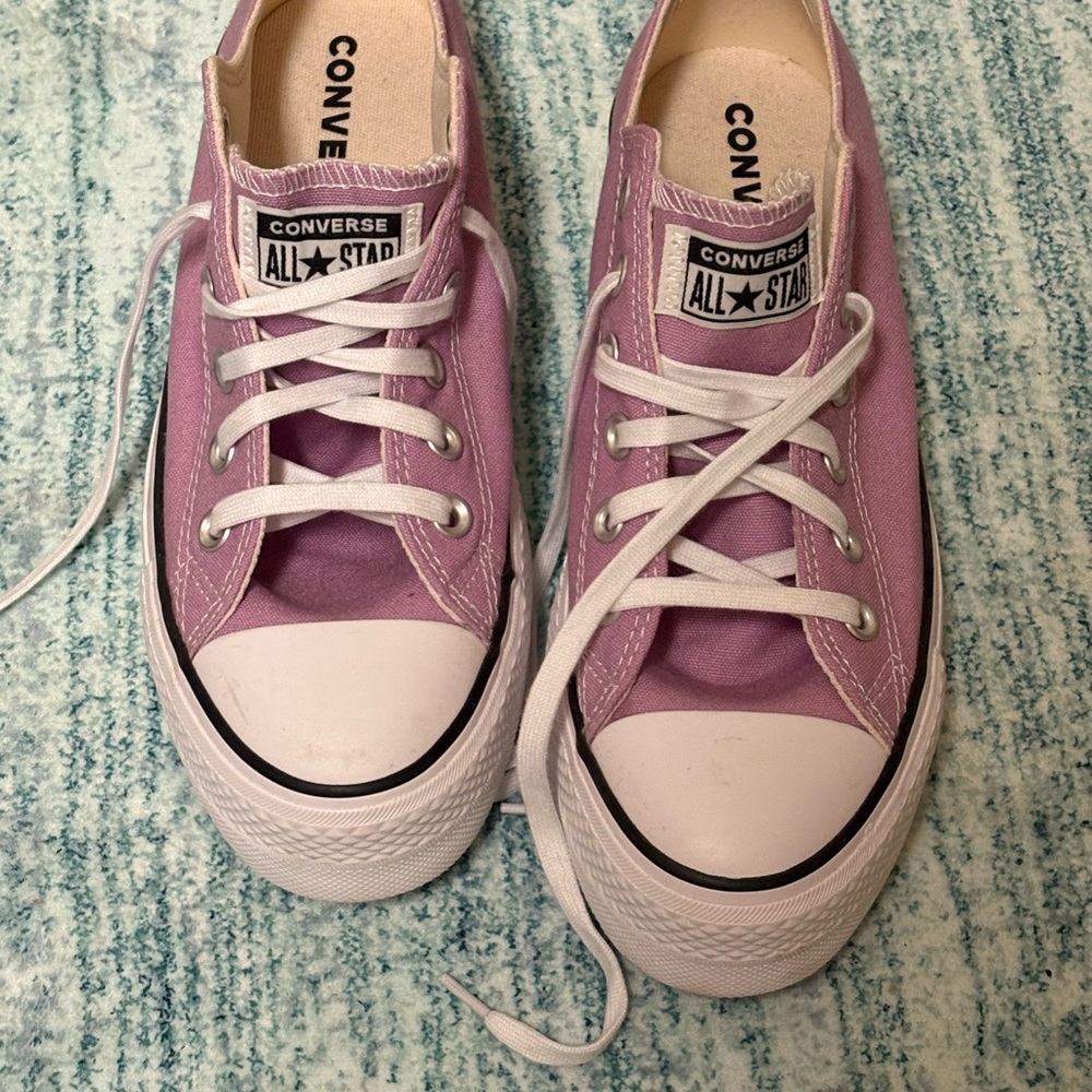 Official Converse All Star Light Purple High-Top Sneakers Includes Original Box